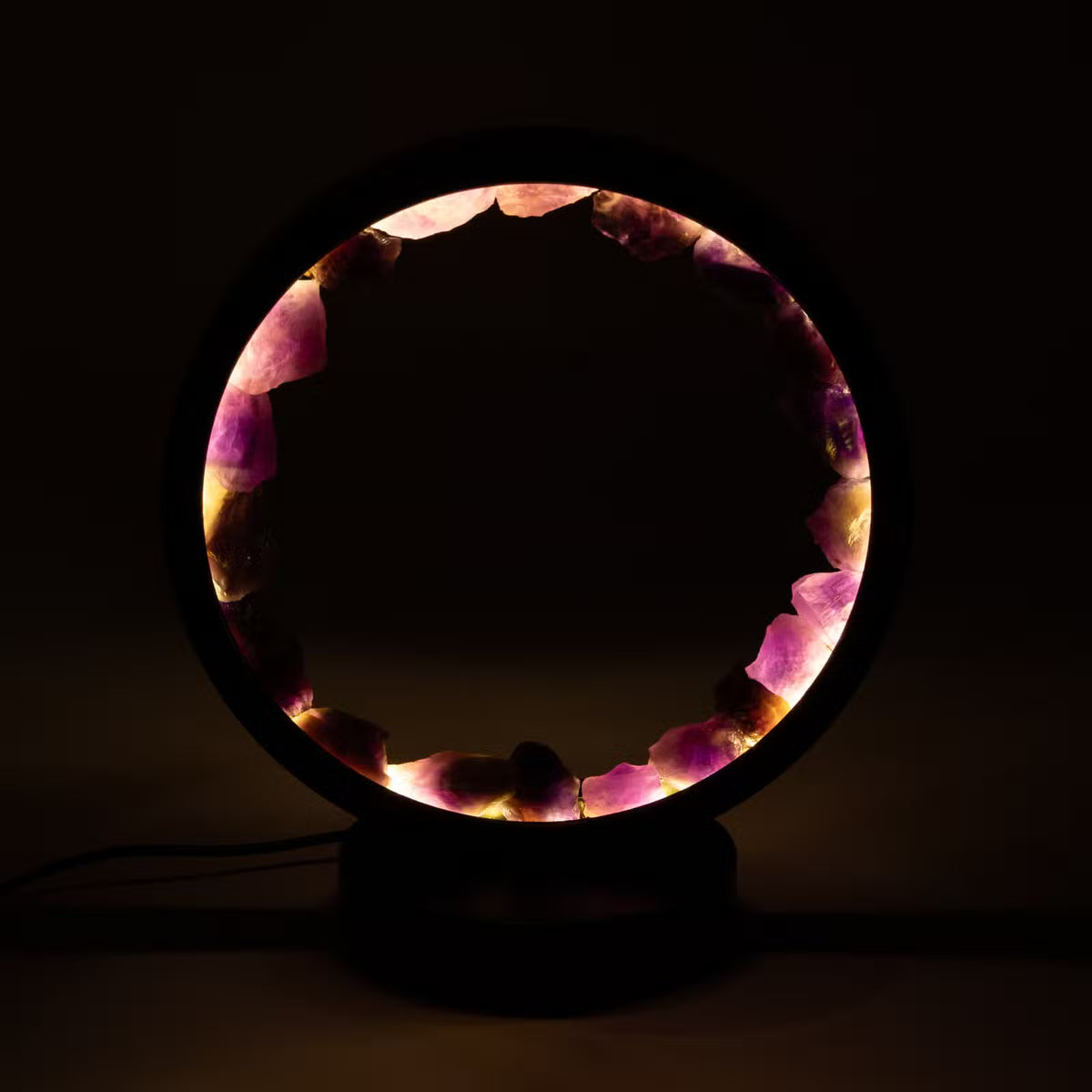 Crystal Halo Lamp - Amethyst