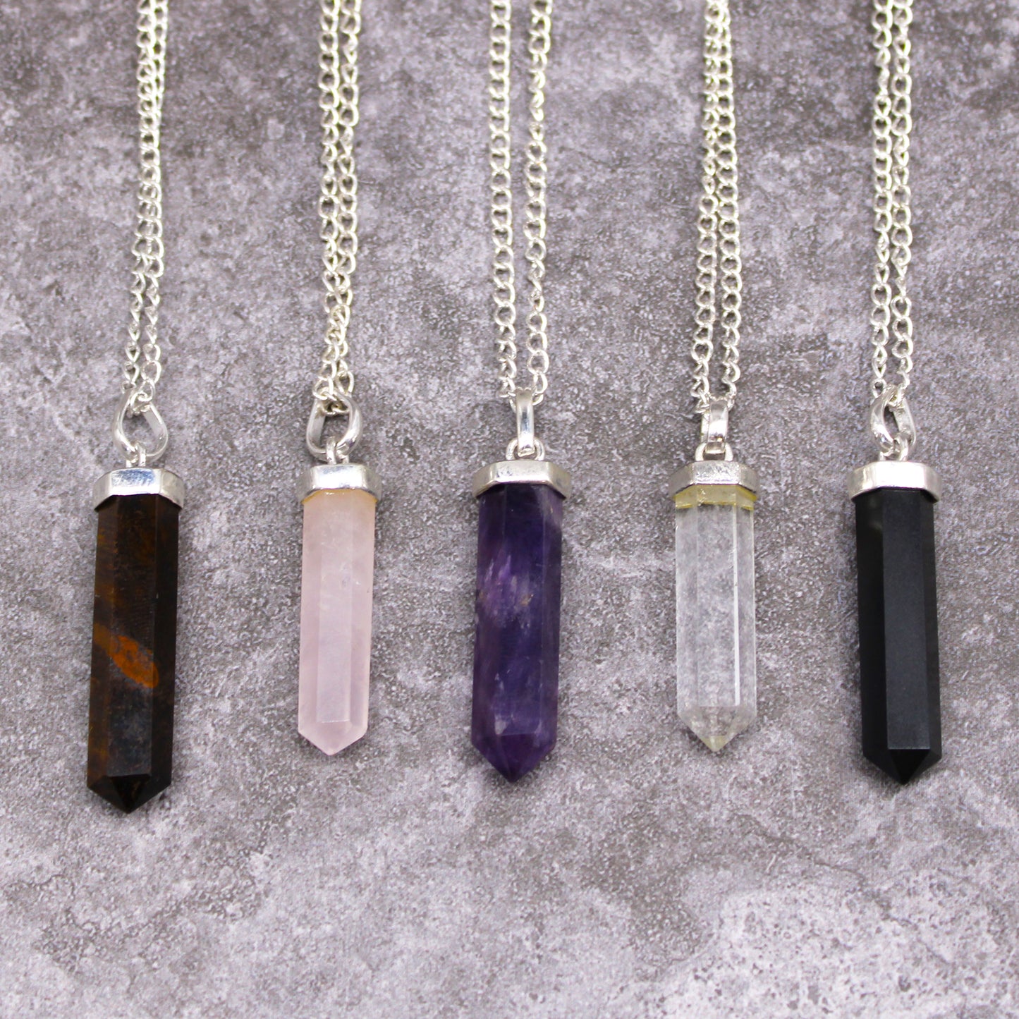 Crystal Point Pendant on Chain