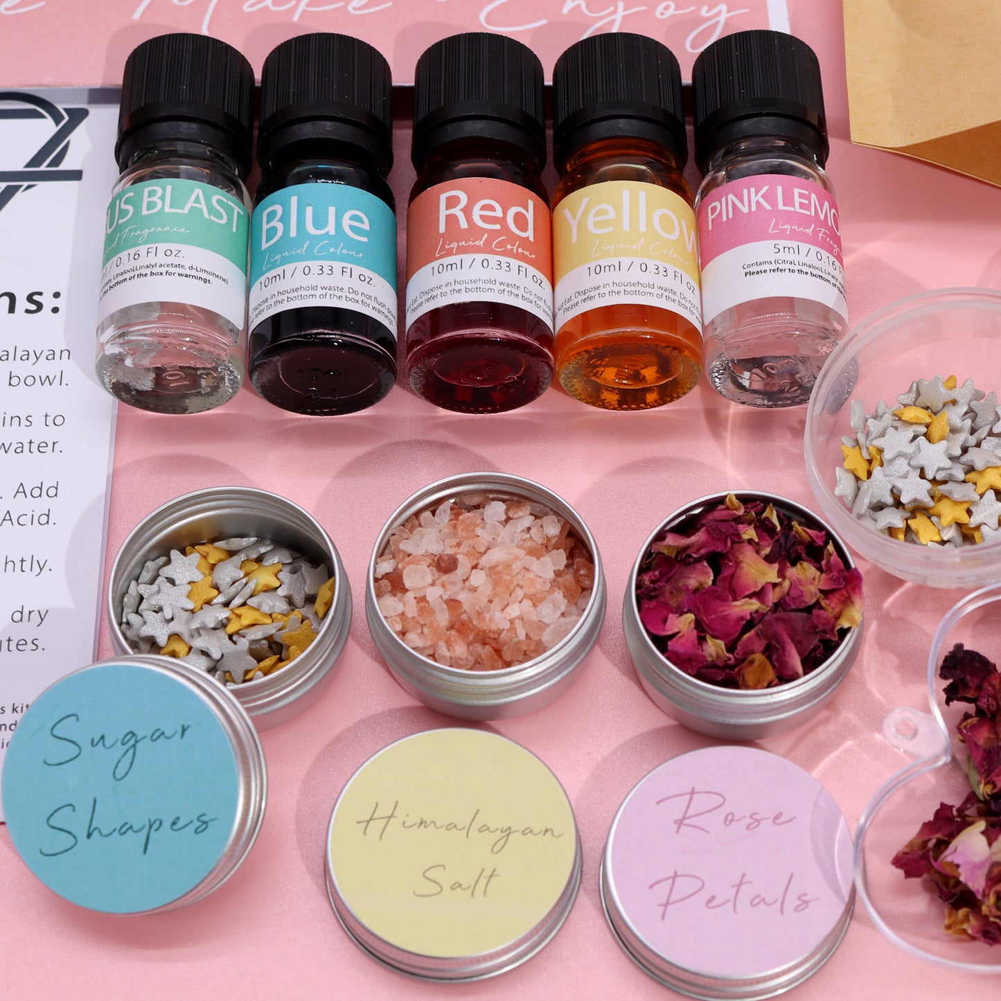 DIY Rose & Bubblegum Bath Bomb Kit