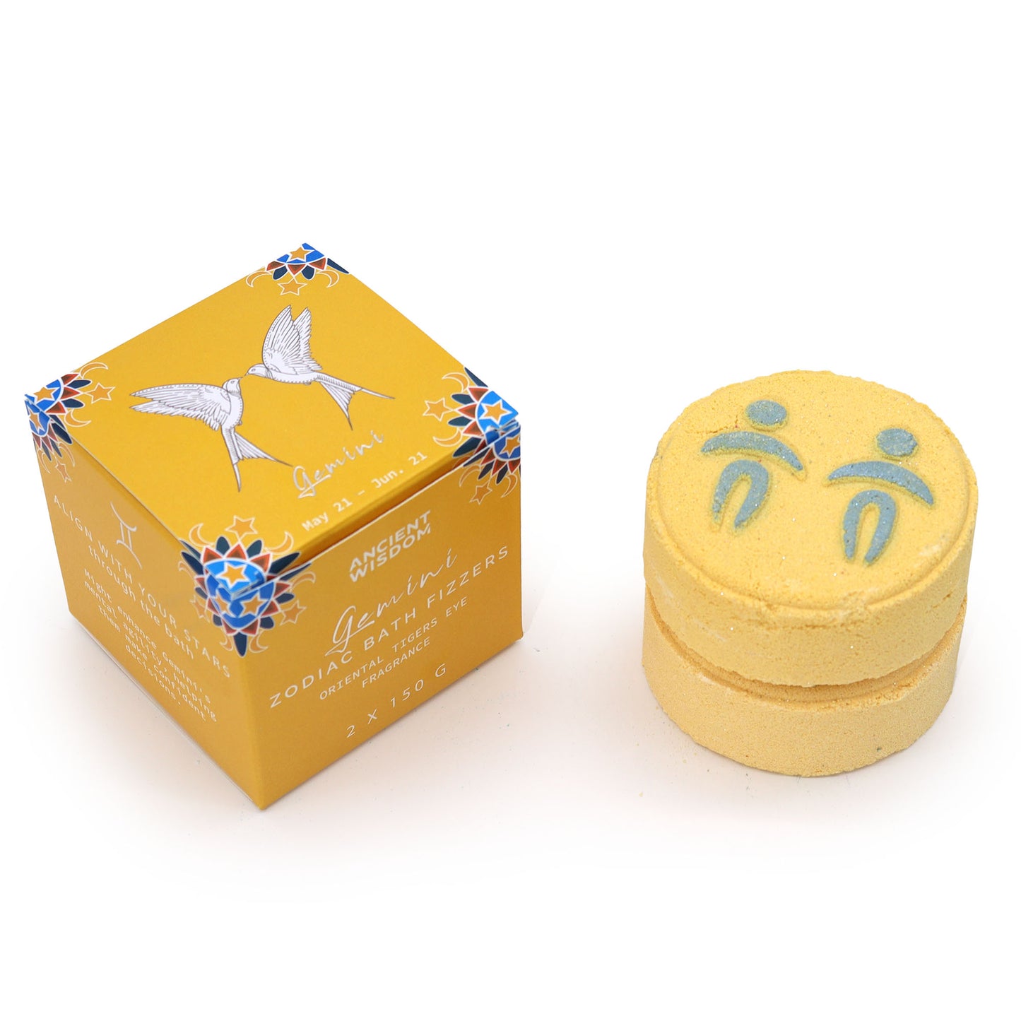Box of Two Zodiac Bath Fizzers: Gemini