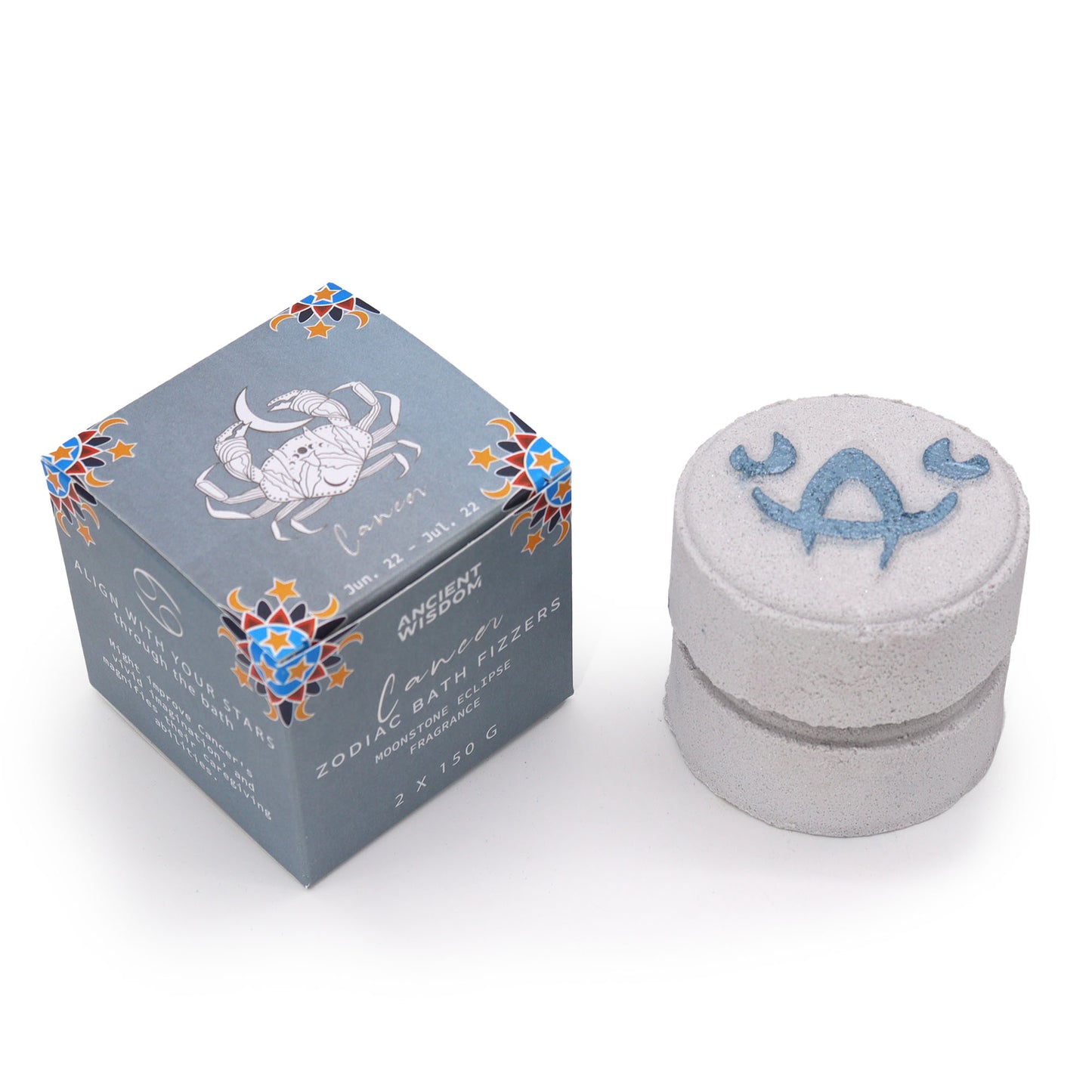 Box of Two Zodiac Bath Fizzers: Cancer