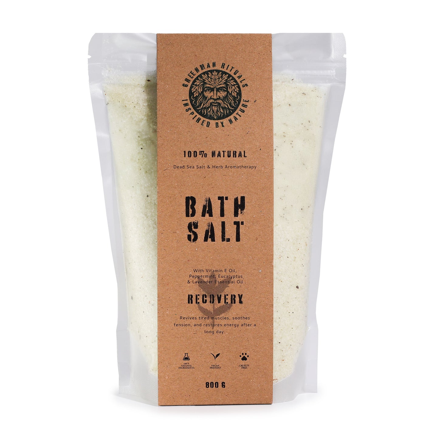 Greenman Rituals Bath Salt: Recovery Blend (Menthol)