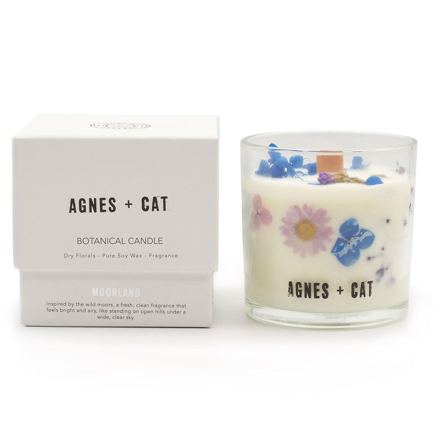 Agnes & Cat Extra Large Crackle Soy Candle - Moorland