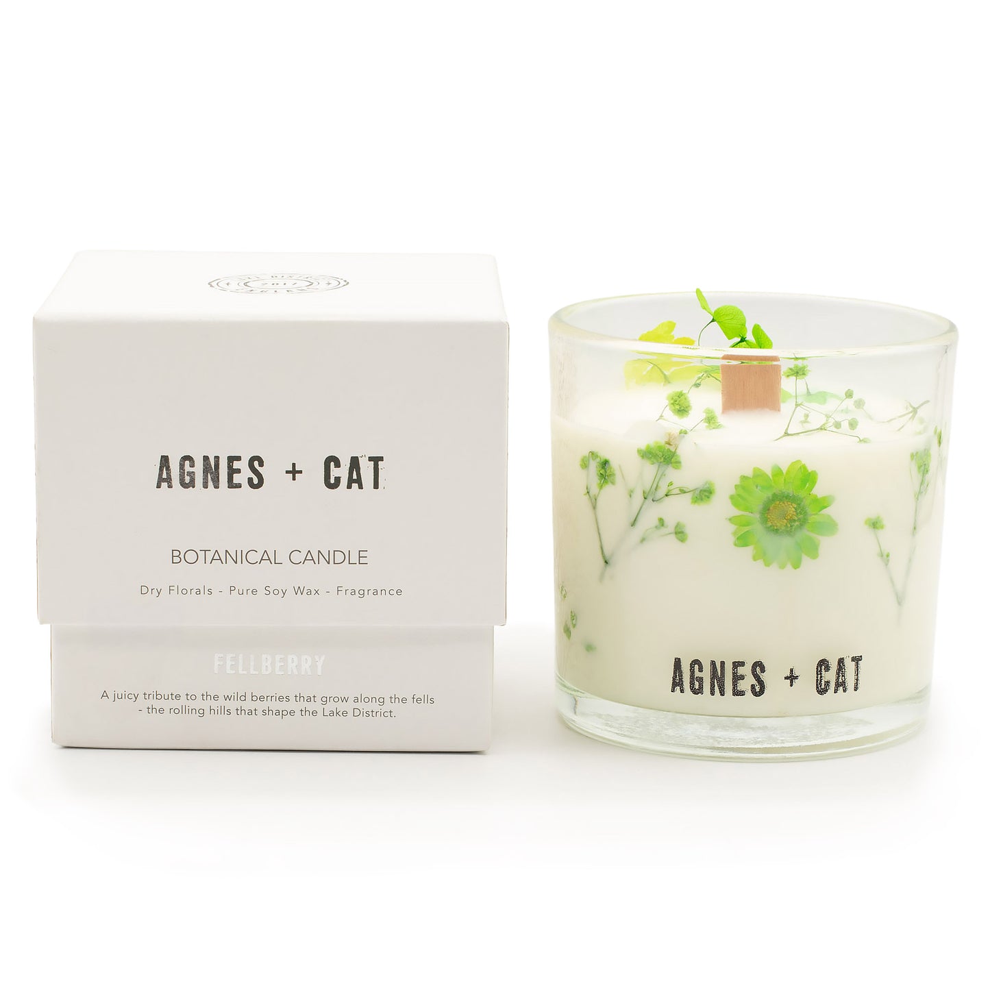 Agnes & Cat Extra Large Crackle Soy Candle - Fellberry