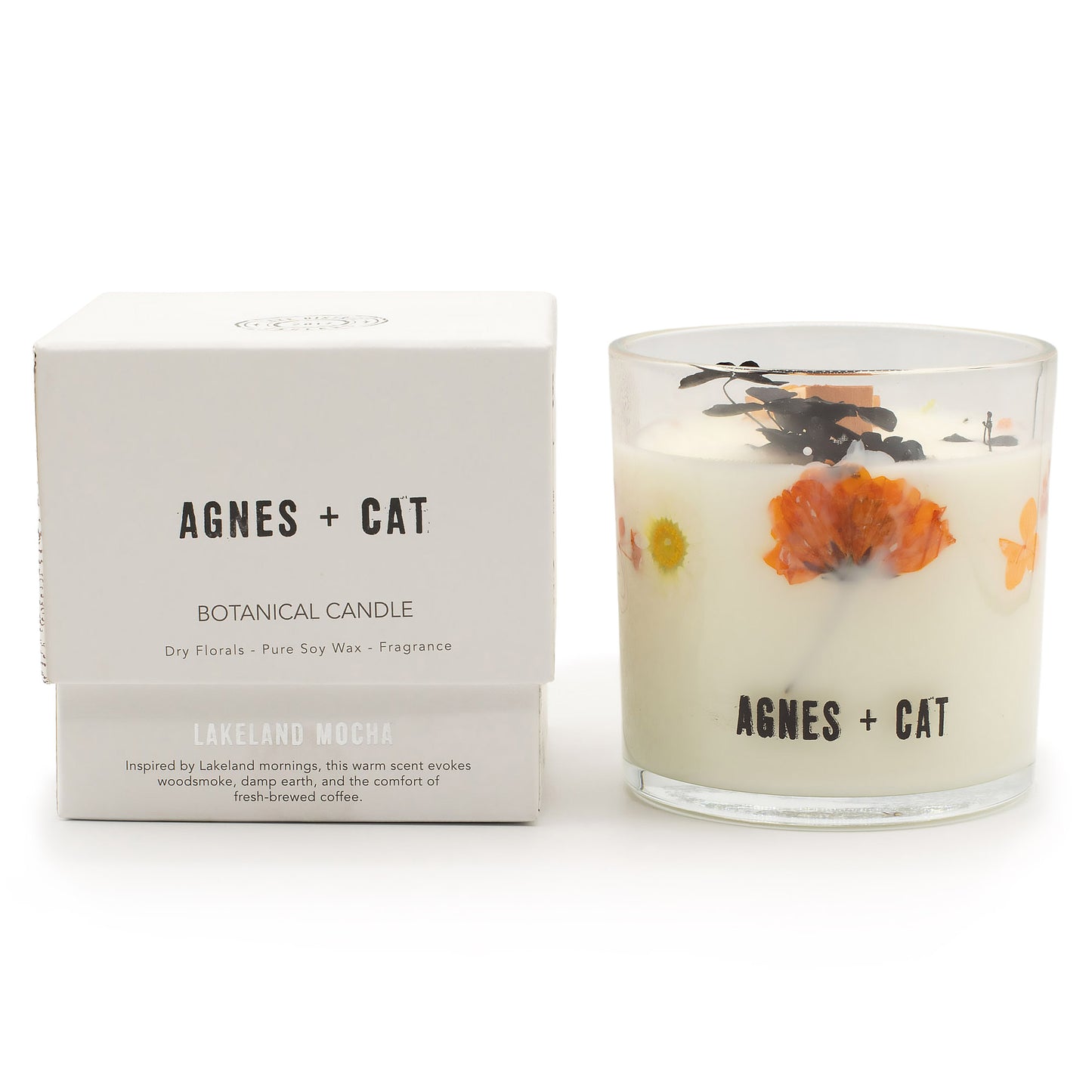 Agnes & Cat Extra Large Crackle Soy Candle - Lakeland Mocha