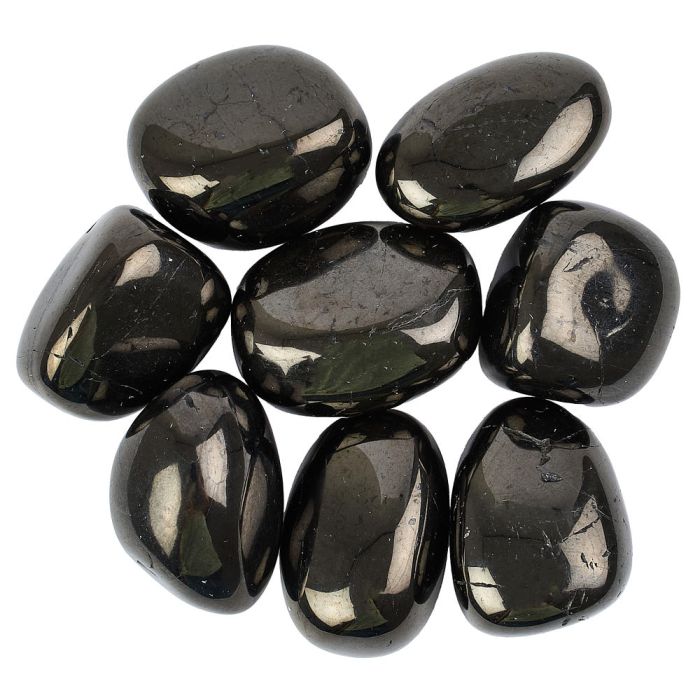 A Grade Jet Tumblestone (1pc)
