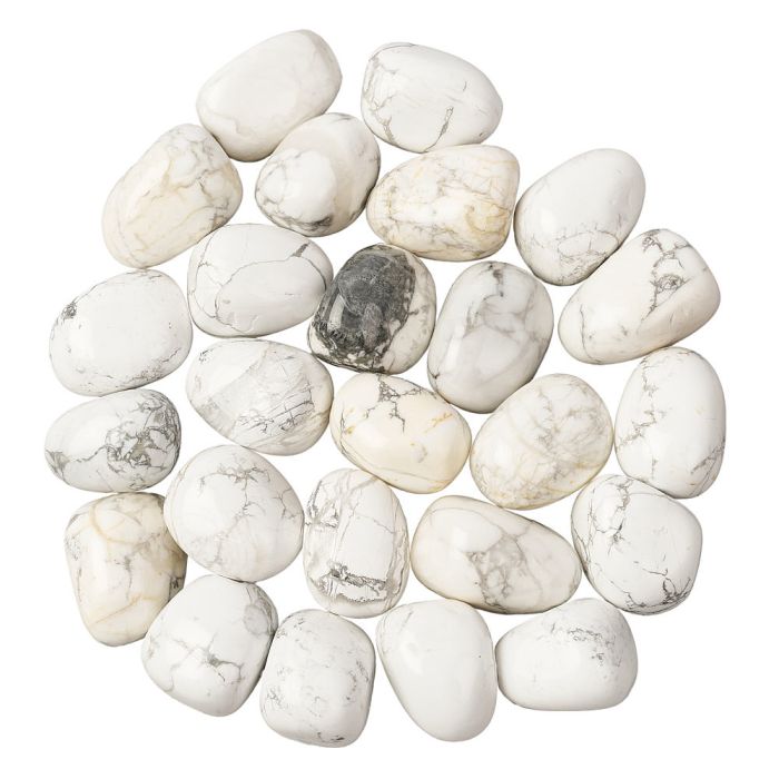 White Howlite Tumblestone (1pc)