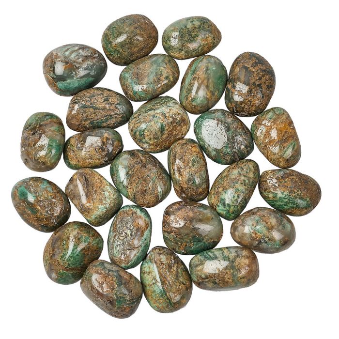 African Green Jasper Tumblestone (1pc)