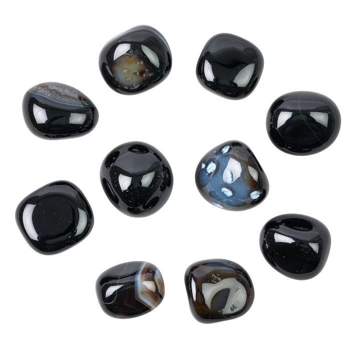 Black Onyx Tumblestone (1pc)