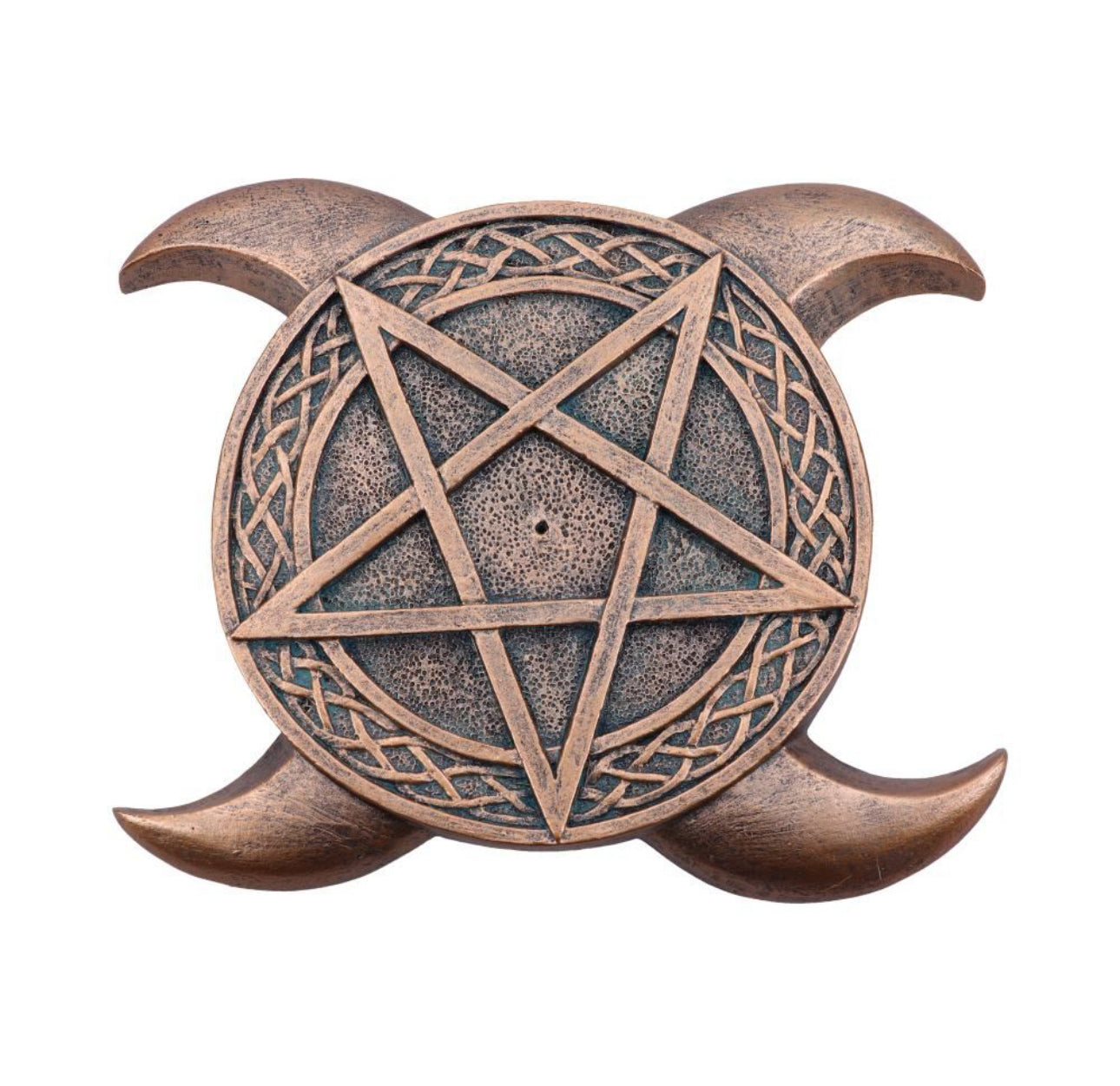 Triple Moon Pentagram Incense Holder