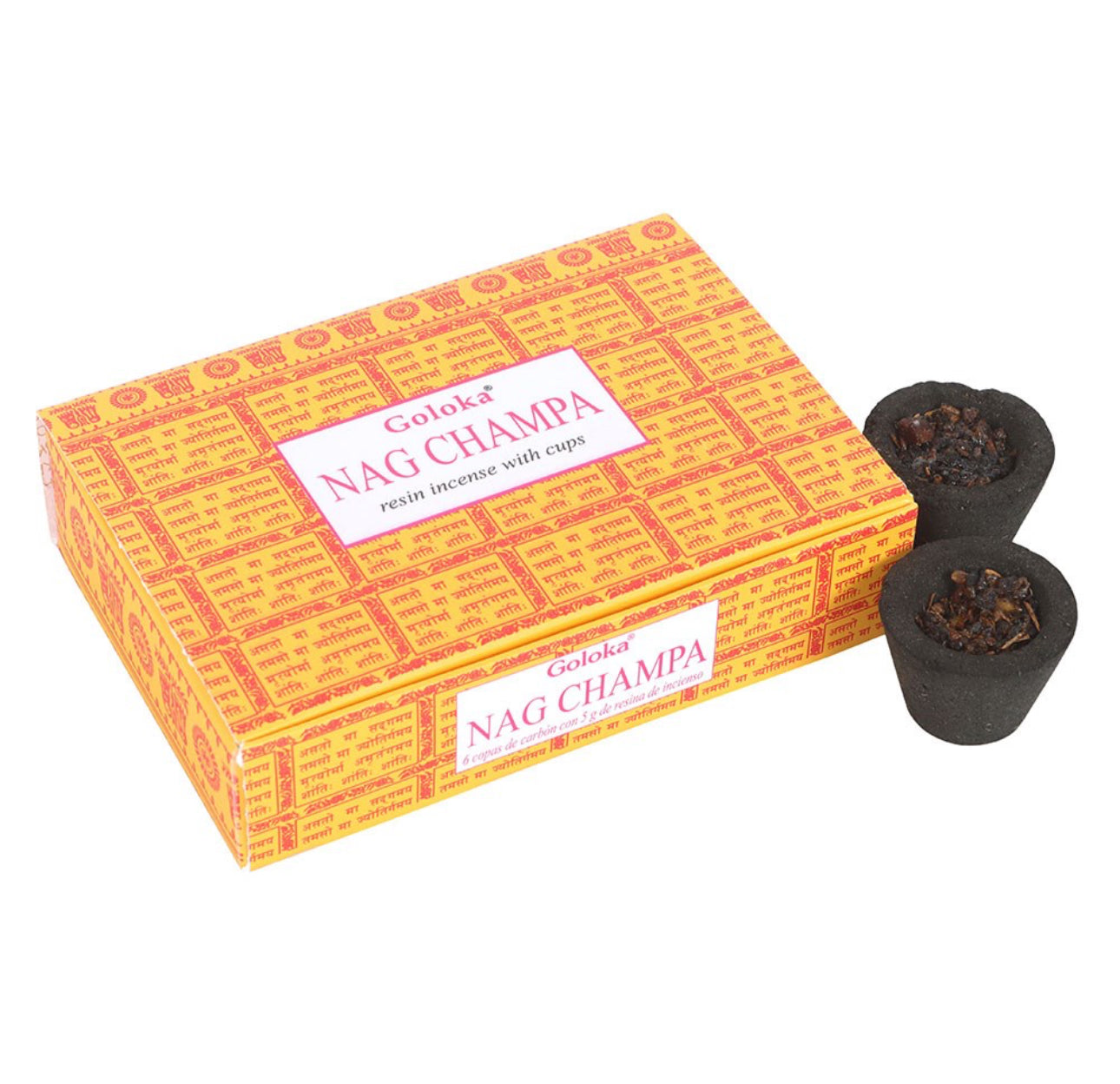 Goloka Resin Incense Cups (pack of 6)