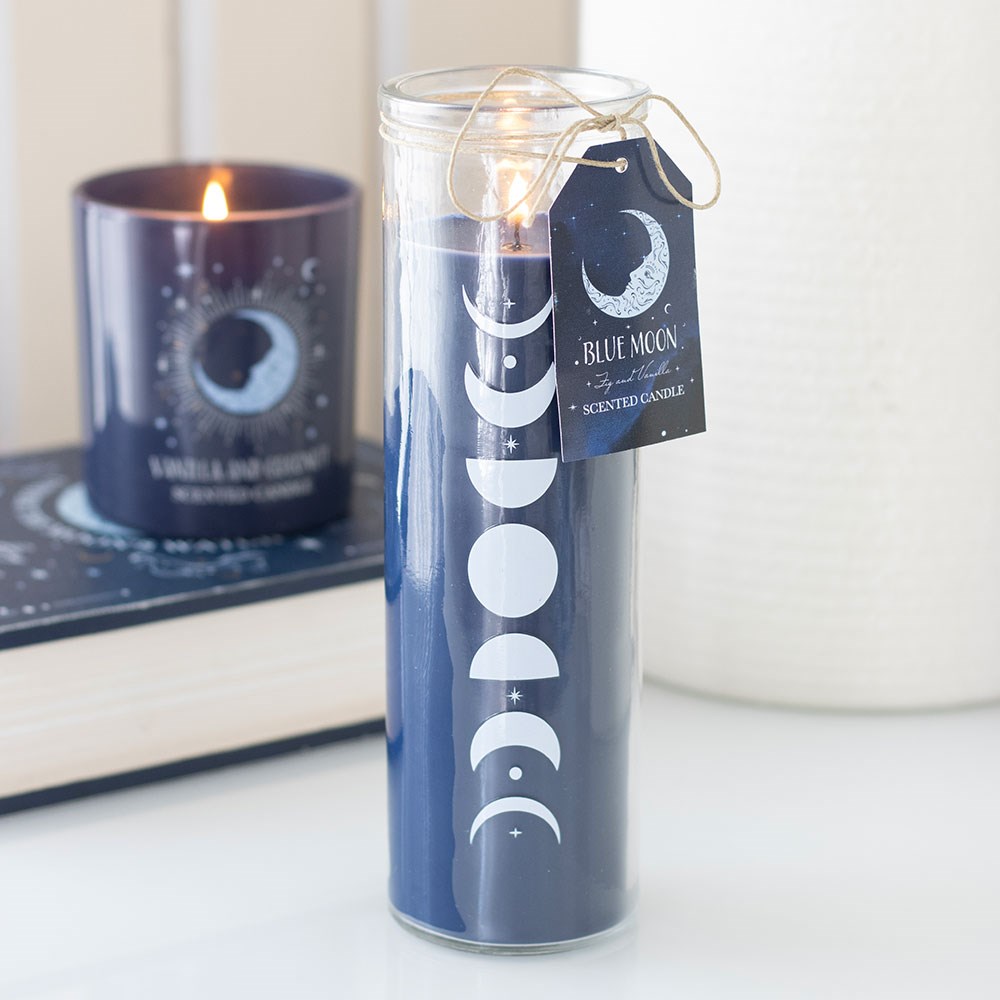 Moon Phase Wild Blueberry & Vanilla Scented Tube Candle