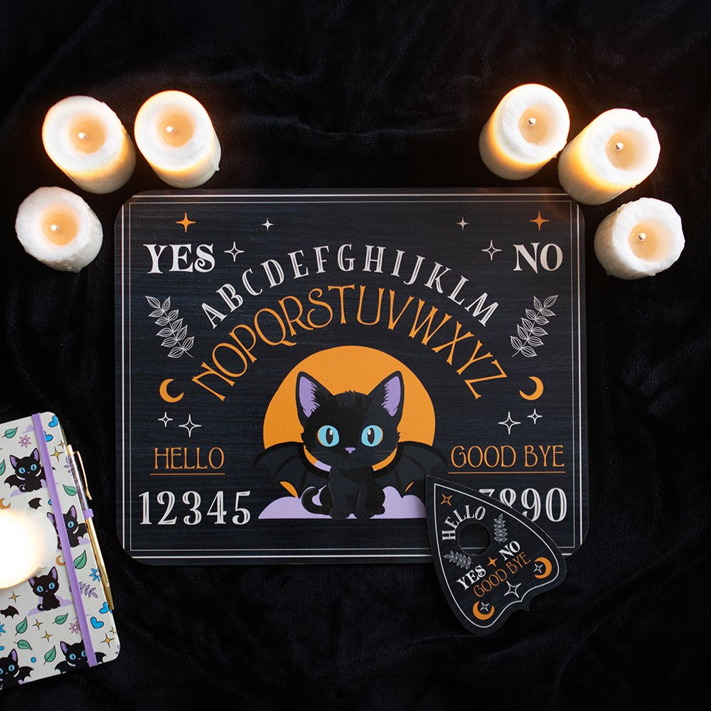Cute & Creepy Bat Cat Ouija Board