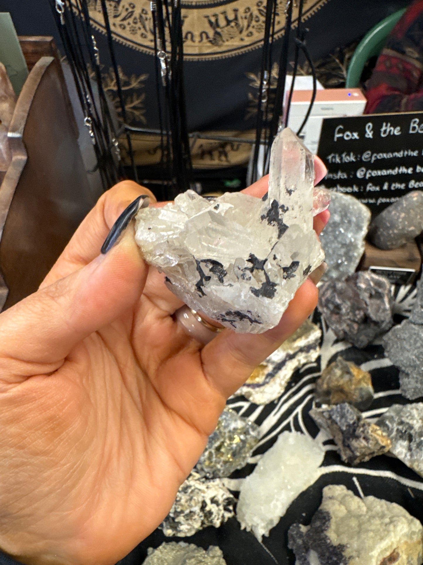 Quartz & Tourmaline Cluster 1