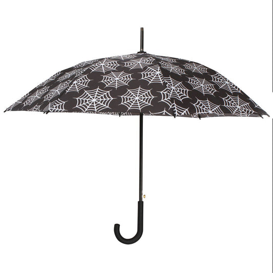 Spiderweb Print Umbrella