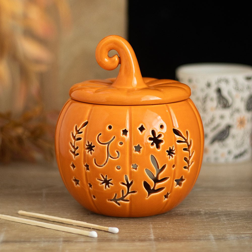 Orange Pumpkin Oil Burner & Wax Warmer