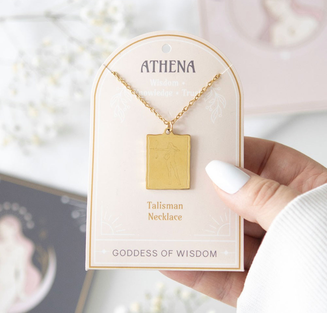 Athena Goddess Pendant Necklace