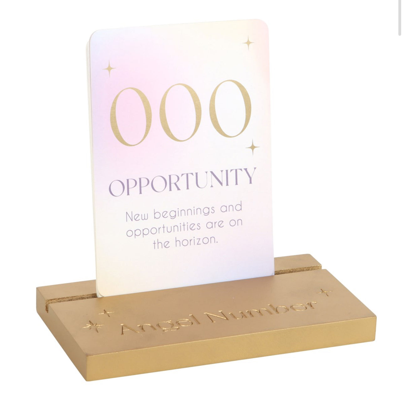Angel Number Affirmation Cards & Stand