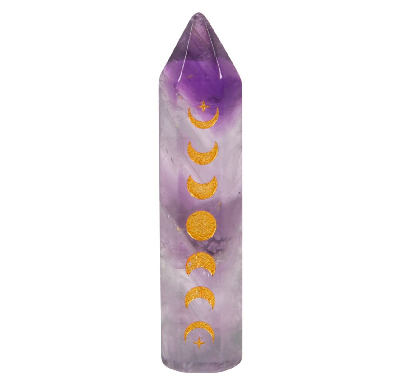 5cm Moon Phases Crystal Point