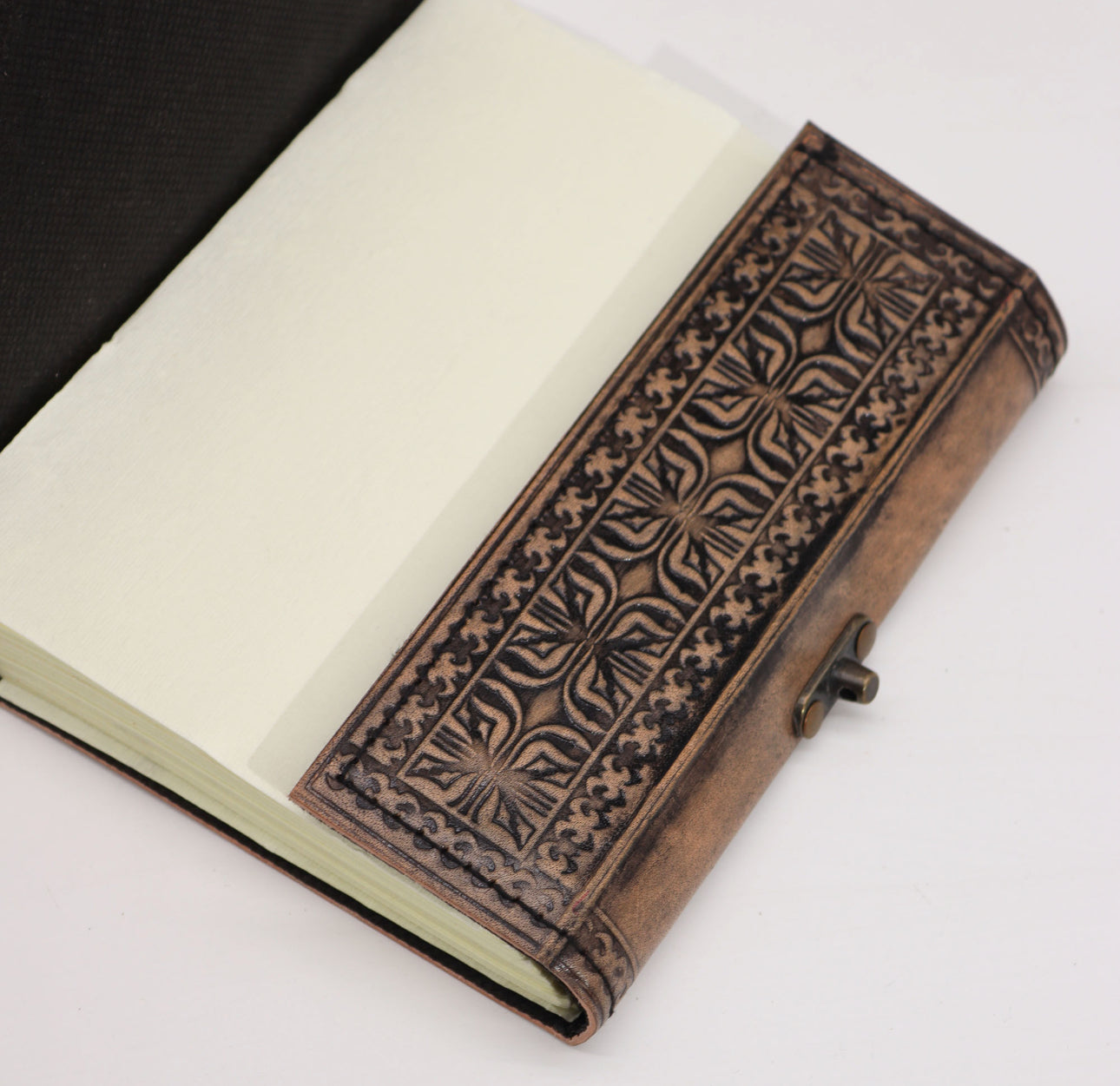 Hamsa Leather Bound Notebook