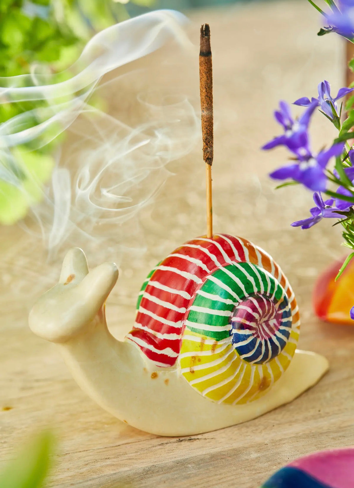 Rainbow Snail Incense Holder