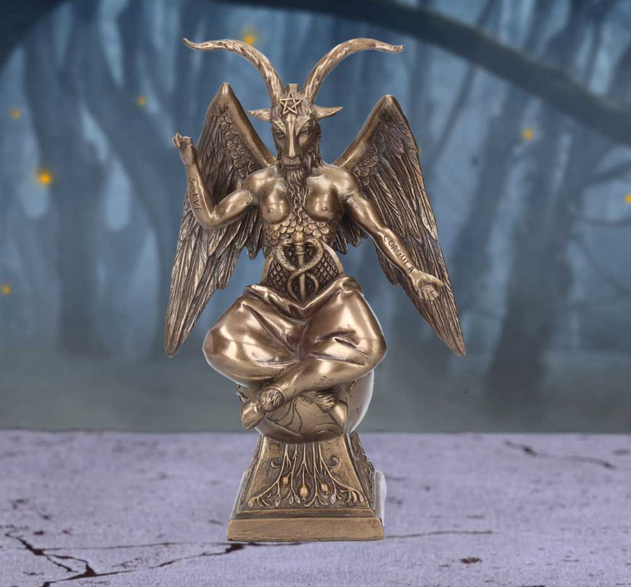 Bronzed Baphomet 24cm