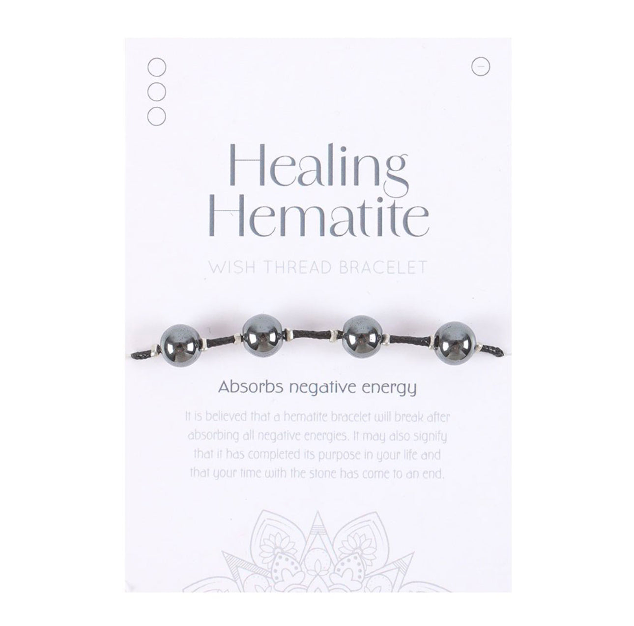 Healing Hematite String Bracelet