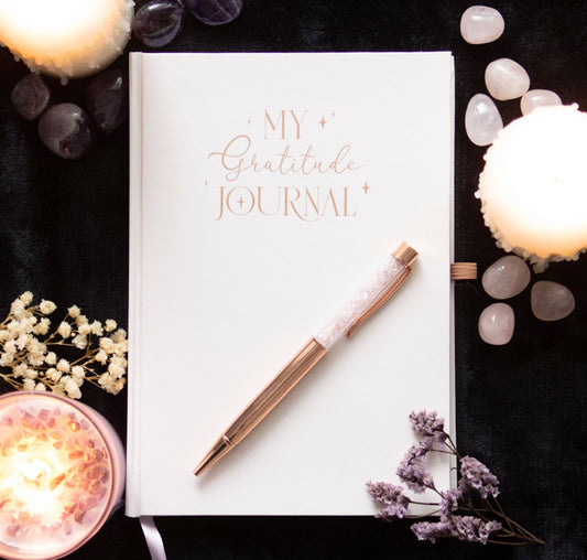 Gratitude Journal With Rose Quartz