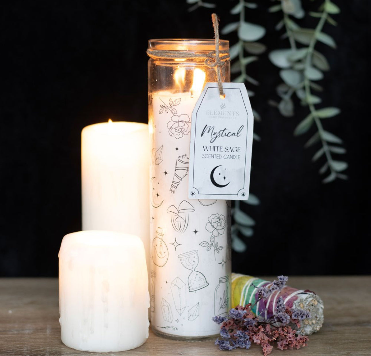 White Sage Tube Candle