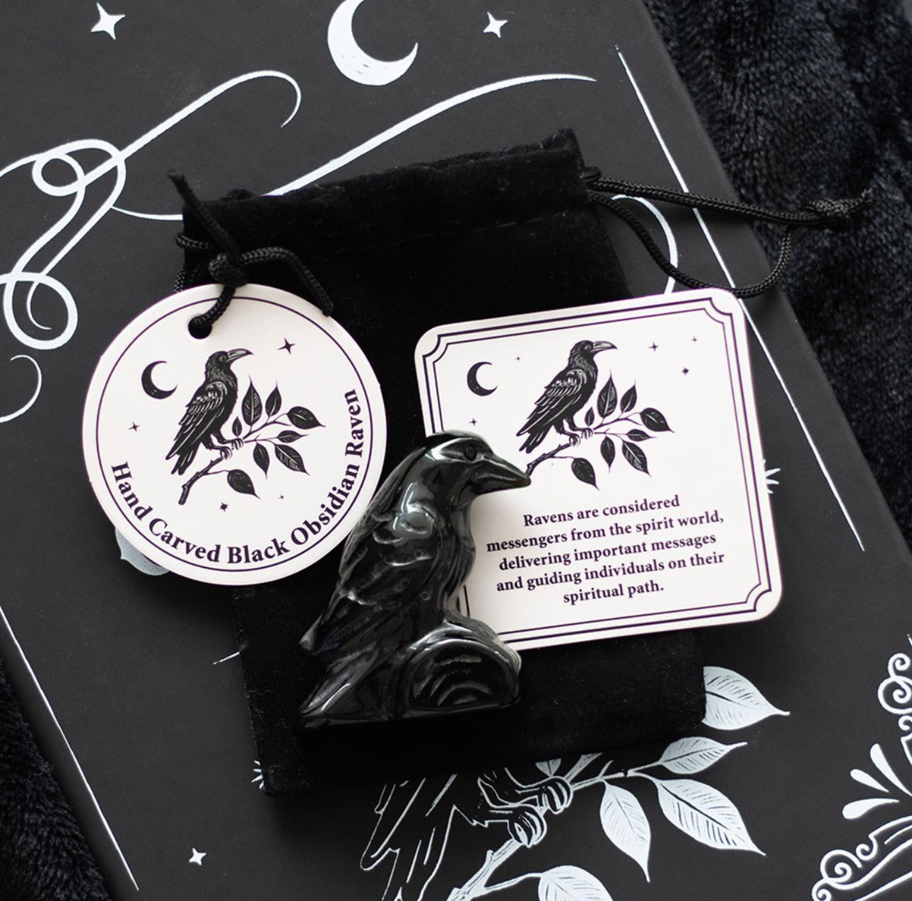 Black Obsidian Raven