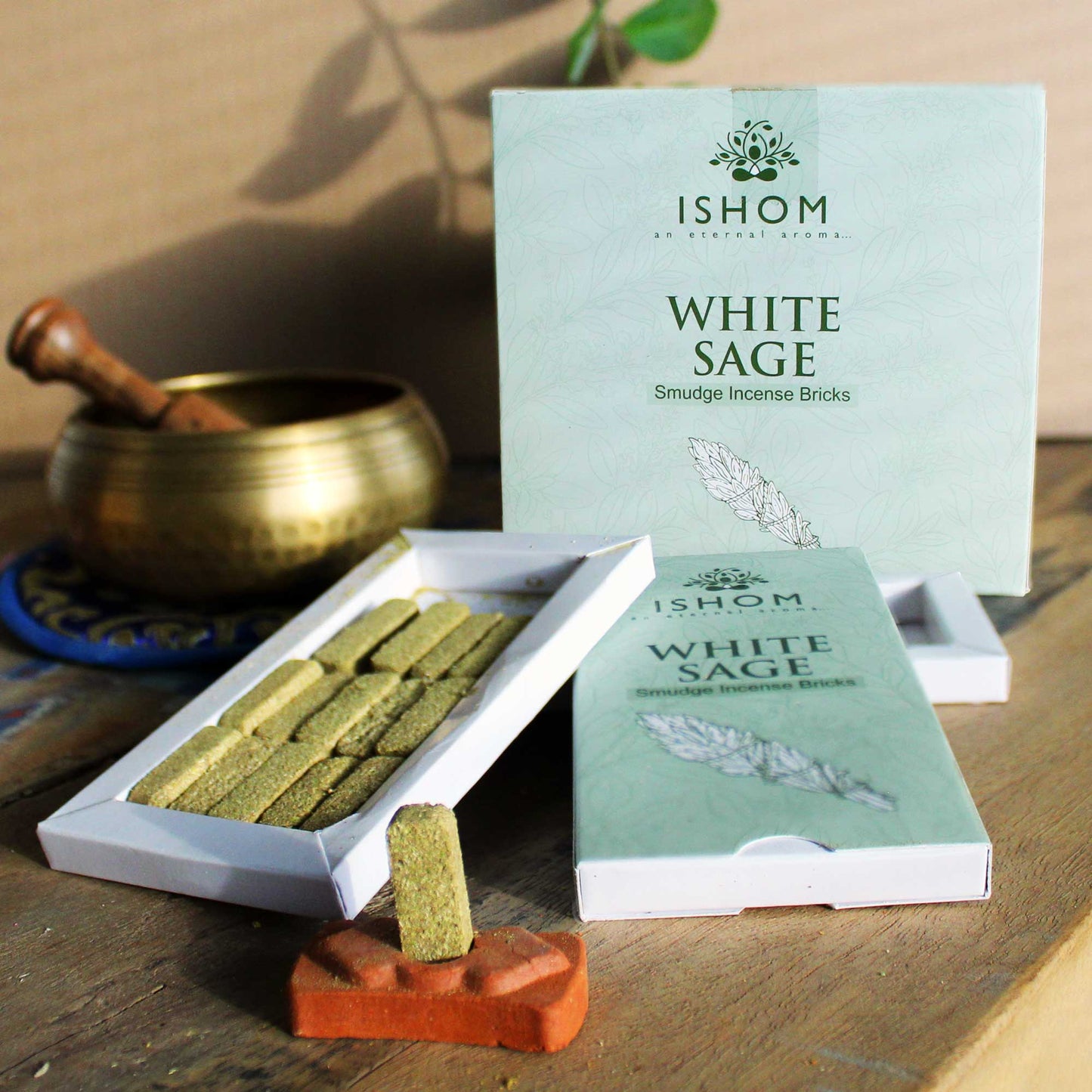 Ishom Incense Bricks With Burner