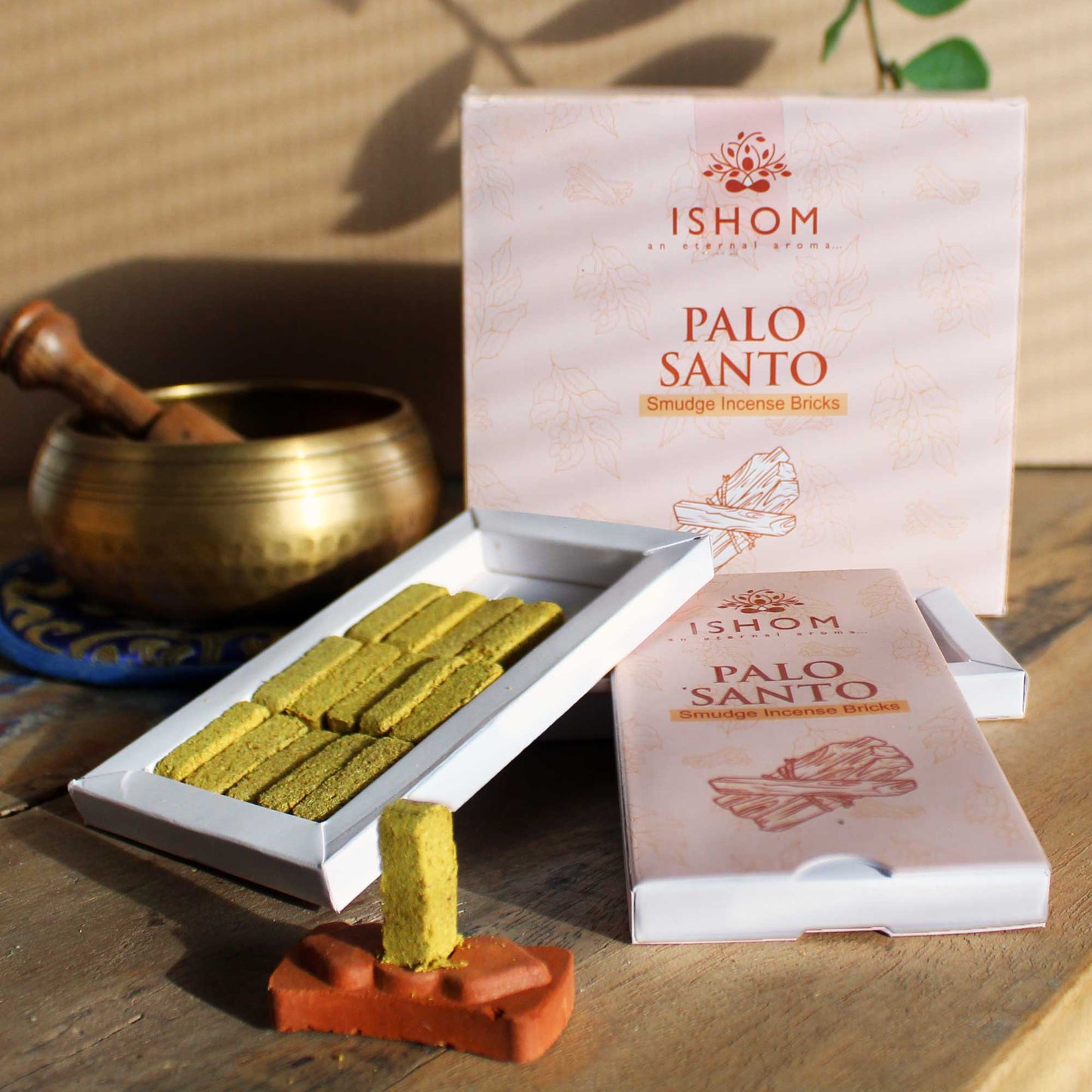 Ishom Incense Bricks With Burner