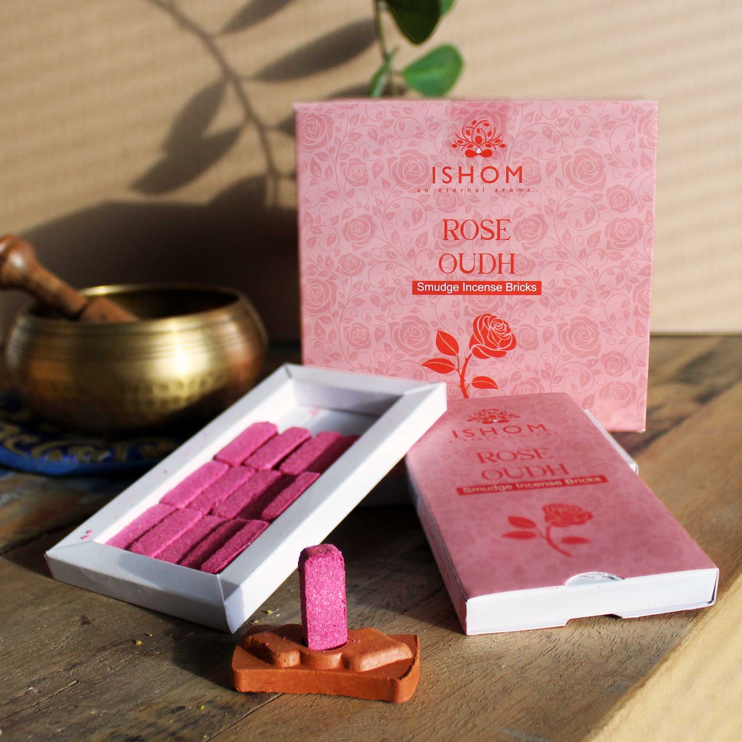 Ishom Incense Bricks With Burner
