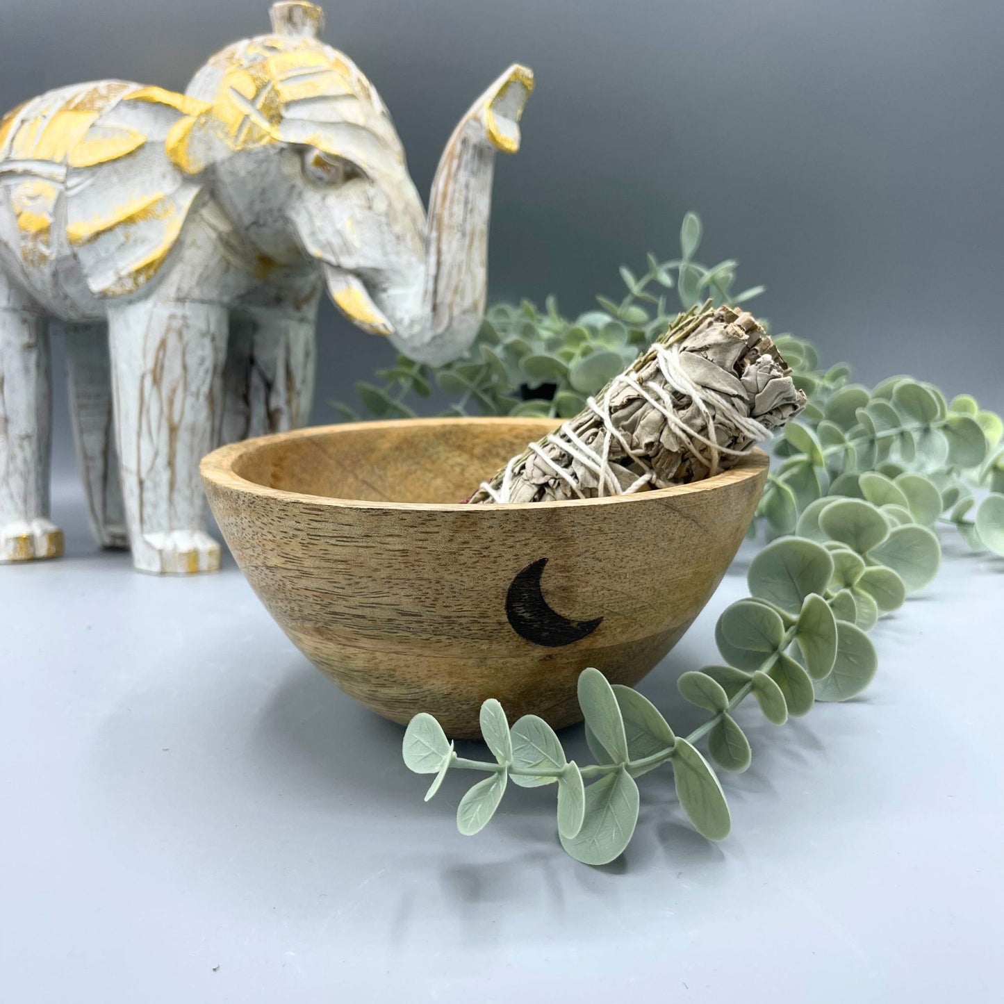 Wooden Ritual Bowl - Moon