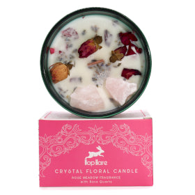 Hop Hare Crystal Magic Floral Candle