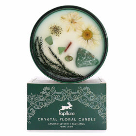Hop Hare Crystal Magic Floral Candle