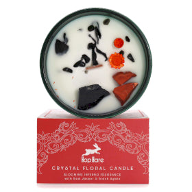 Hop Hare Crystal Magic Floral Candle
