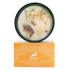 Hop Hare Crystal Magic Floral Candle
