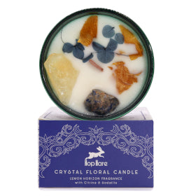 Hop Hare Crystal Magic Floral Candle