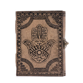 Hamsa Leather Bound Notebook