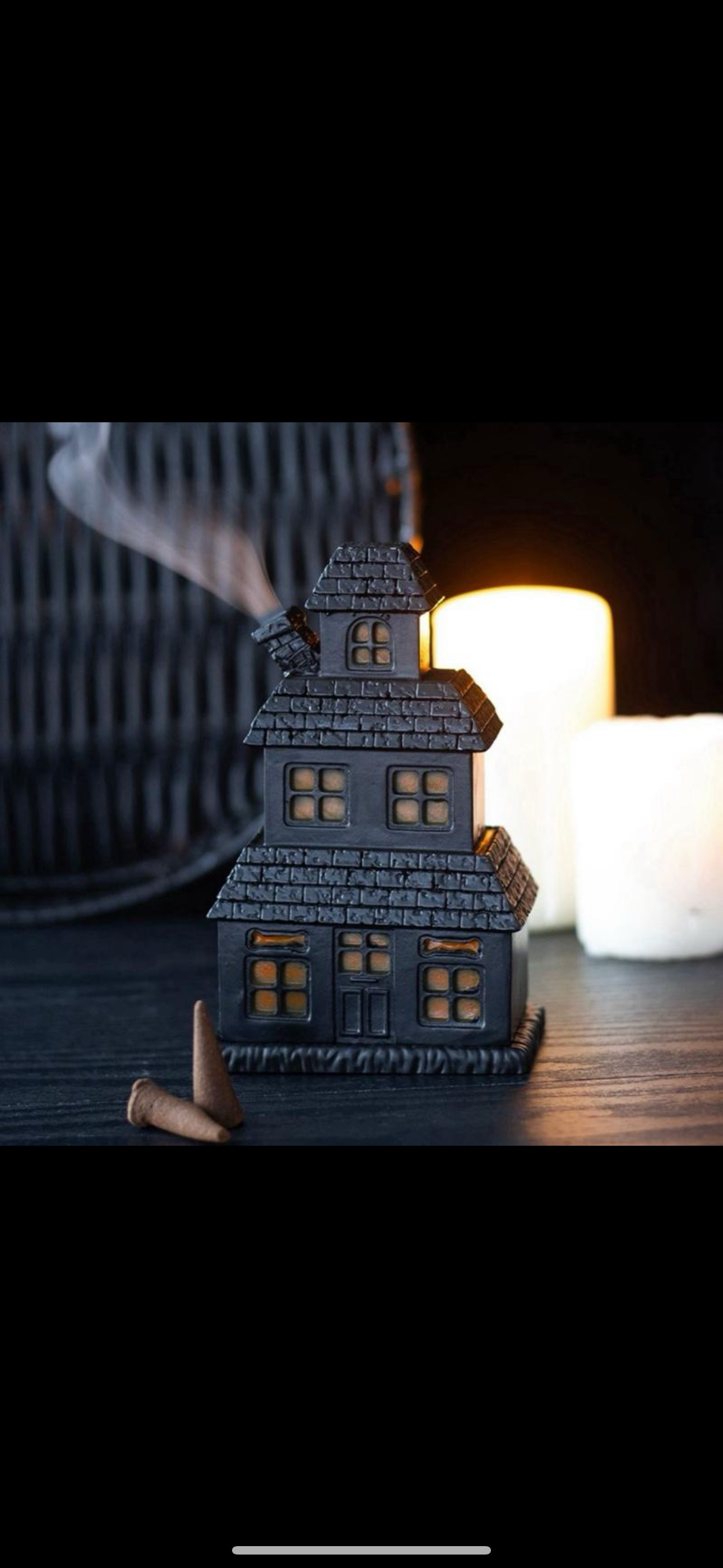 Haunted House Incense Cone Burner
