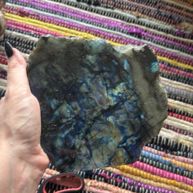 2-3kg Labradorite Cut Base Half Polished Statement Piece
