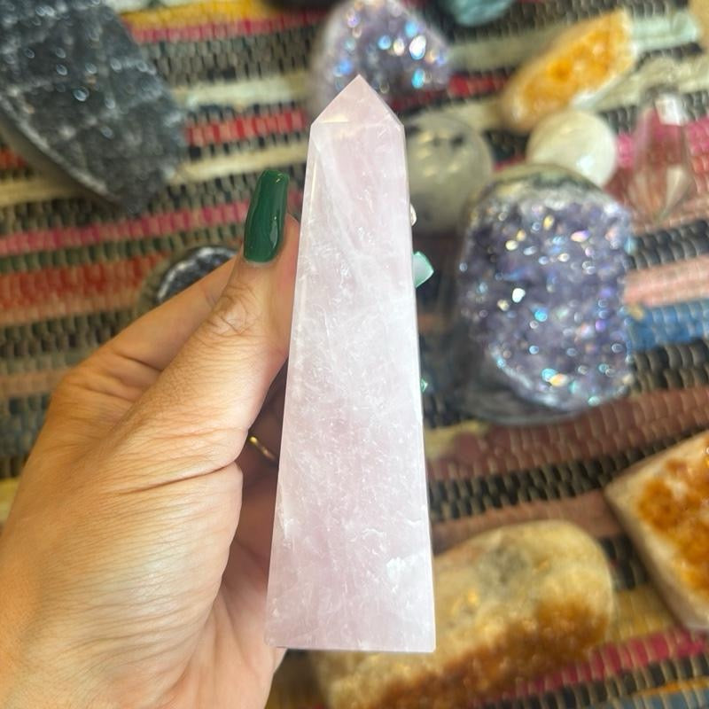 Rose Quartz XL Obelisk