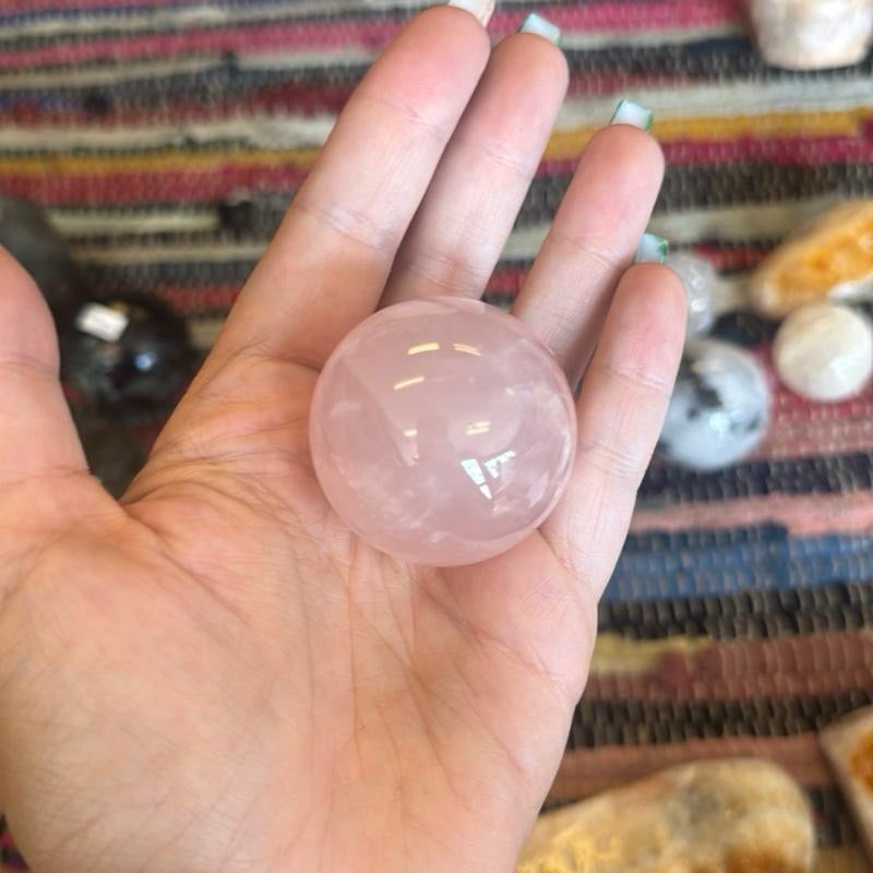 Rose Quartz Sphere & Stand