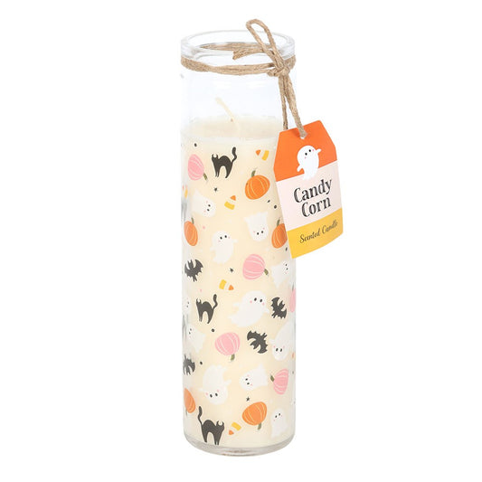 Sweet & Spooky Candy Corn Tube Candle