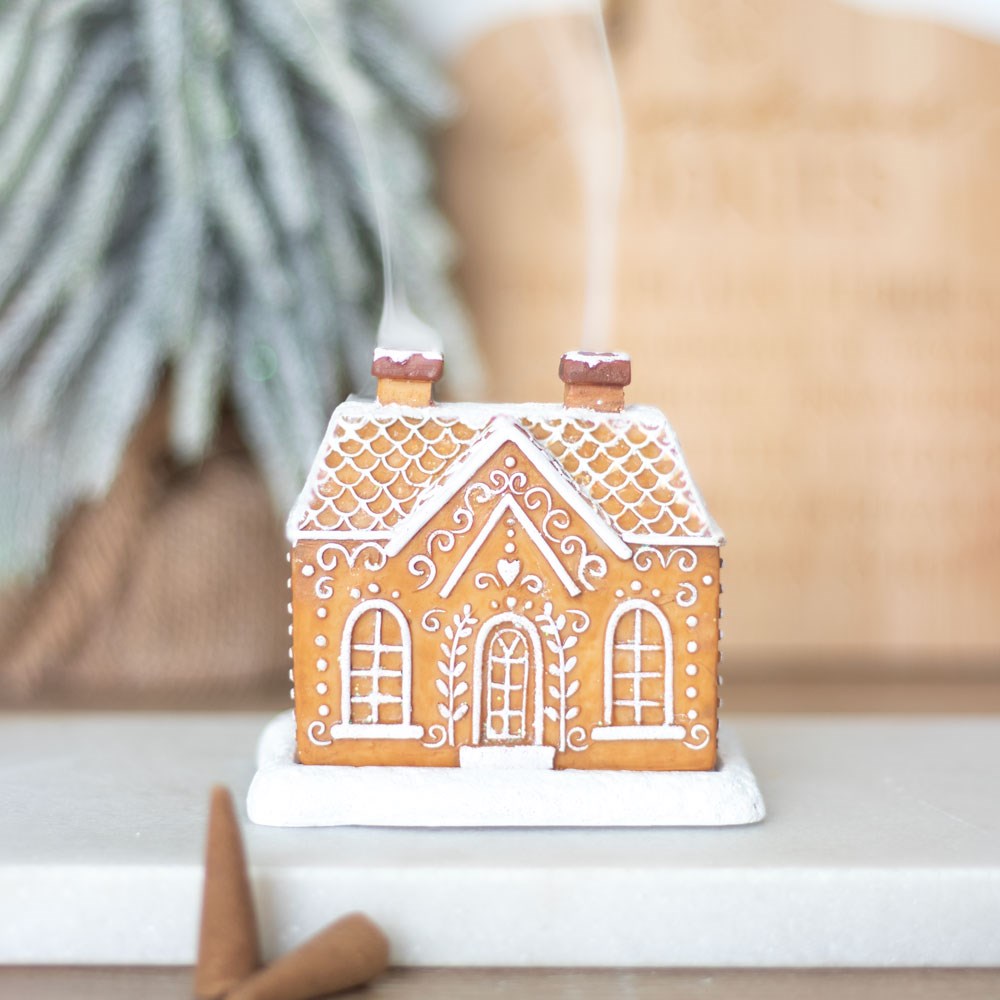 Gingerbread House Incense Cone Holder