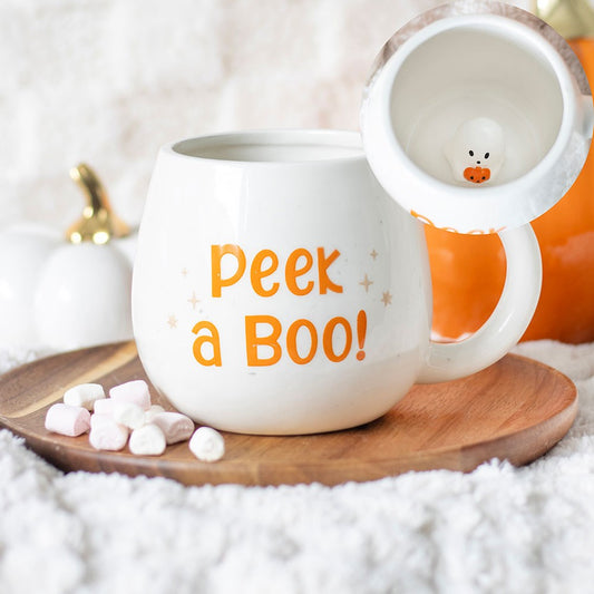 Peekaboo Ghost Round Mug