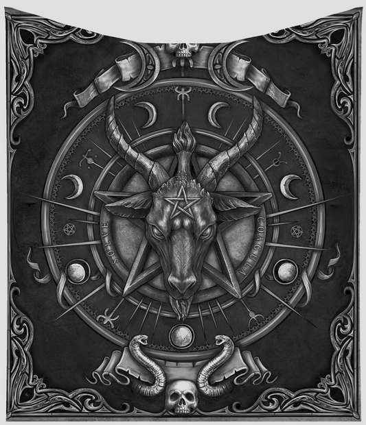 Baphomet 160cm Throw Blanket