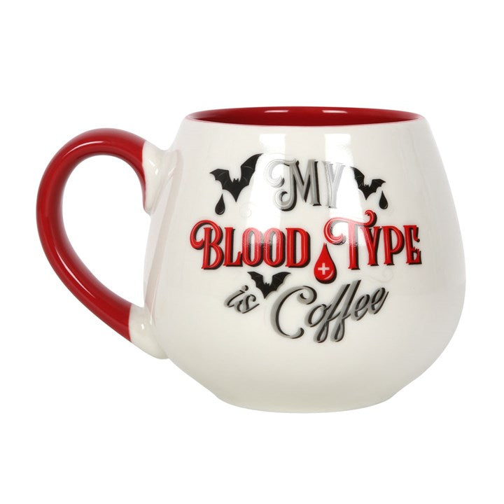 My Blood Type Is Coffee Rounded Mug