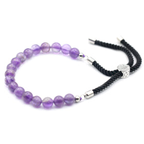 925 Silver Plated Crystal String Bracelet